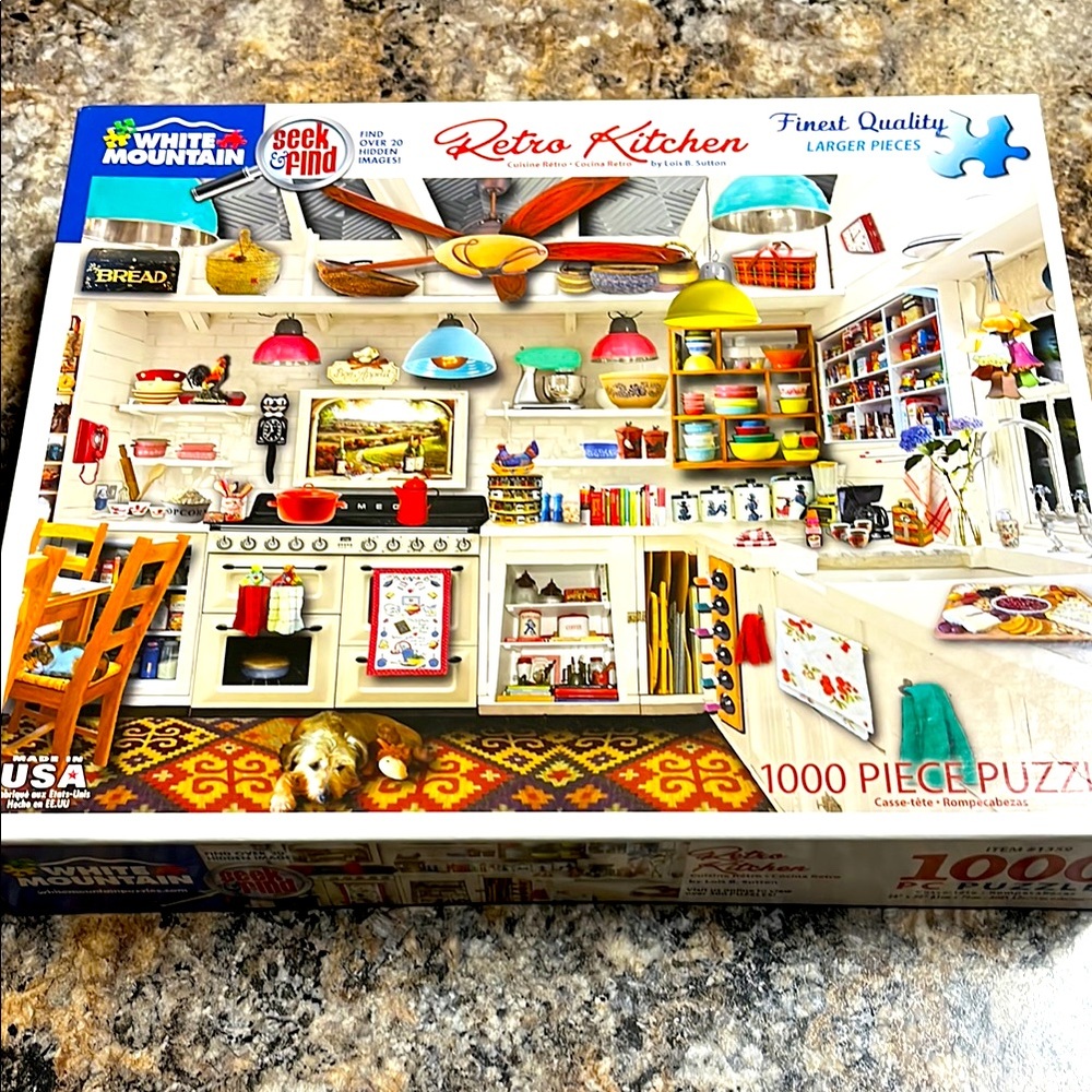 White Mountain Retro Kitchen Puzzle-2021